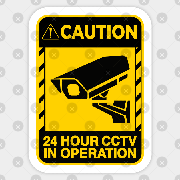 24 Hour CCTV in Operation Sticker by hardy 